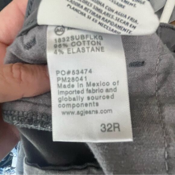 AG Adriano Goldschmied Marshall Slim Trouser Pants Gray sz. 32R #JJ - Picture 10 of 12